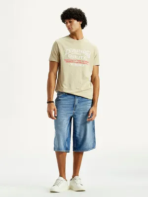 Chic Look tall size Men's 568 Light Indigo Loose Fit Mid Rise Shorts