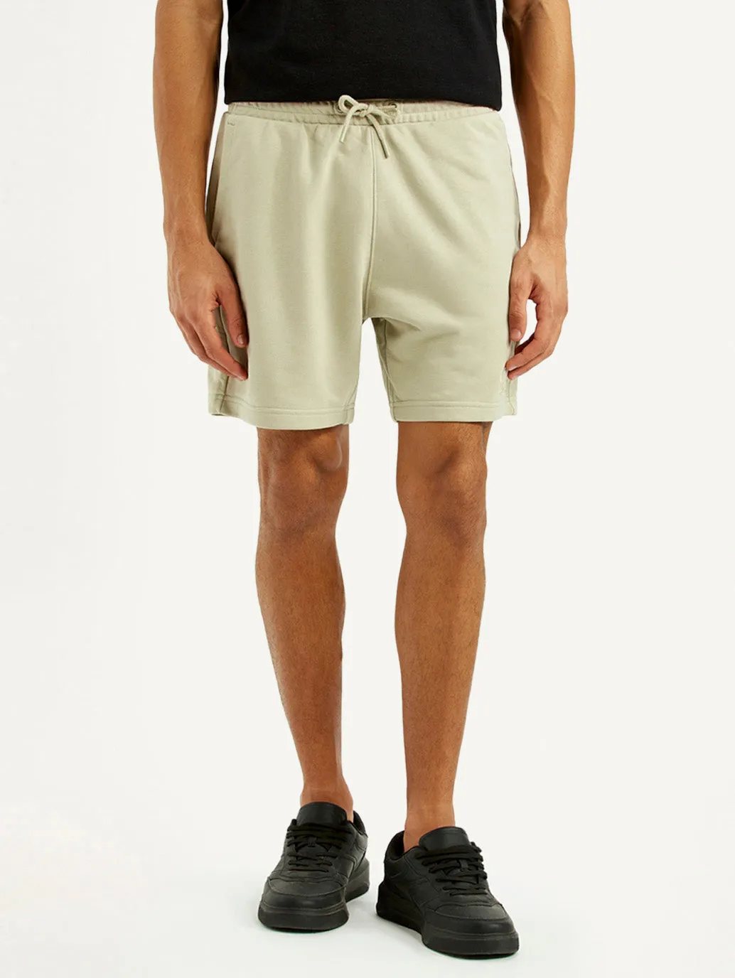 Men's Beige Regular Fit Shorts Quick Dry Technology Daily Comfort