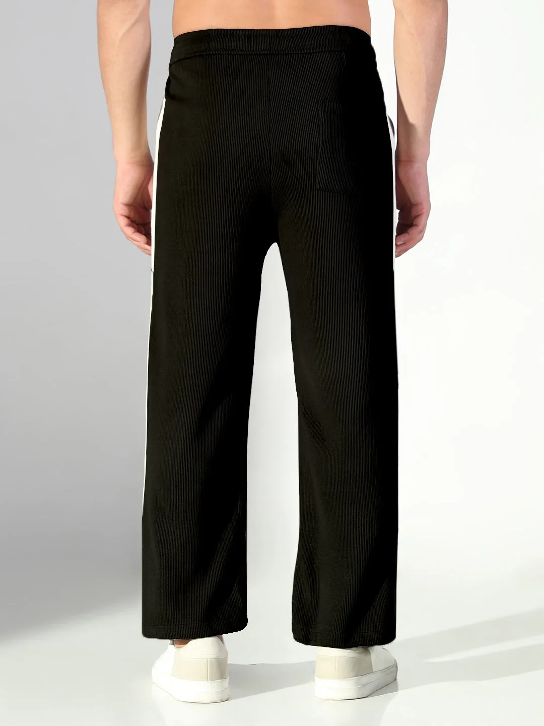 Men's Black Corduroy Relaxed Fit Trouser All Occasion Flexible Activewear