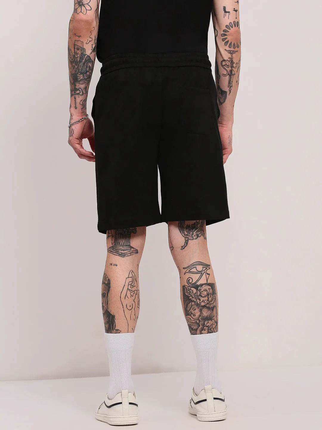 Clean Stretch Men's Black Relaxed Fit Shorts