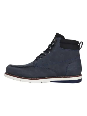 Men's Blue Solid Boots Picnic Easy Harbor Mood