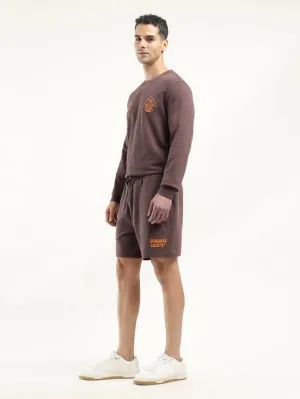 Comfy Layer Men's Brown Regular Fit Shorts