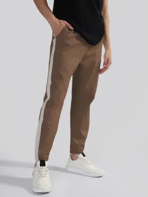 Men's Brown Slim Fit Joggers Easy Wear