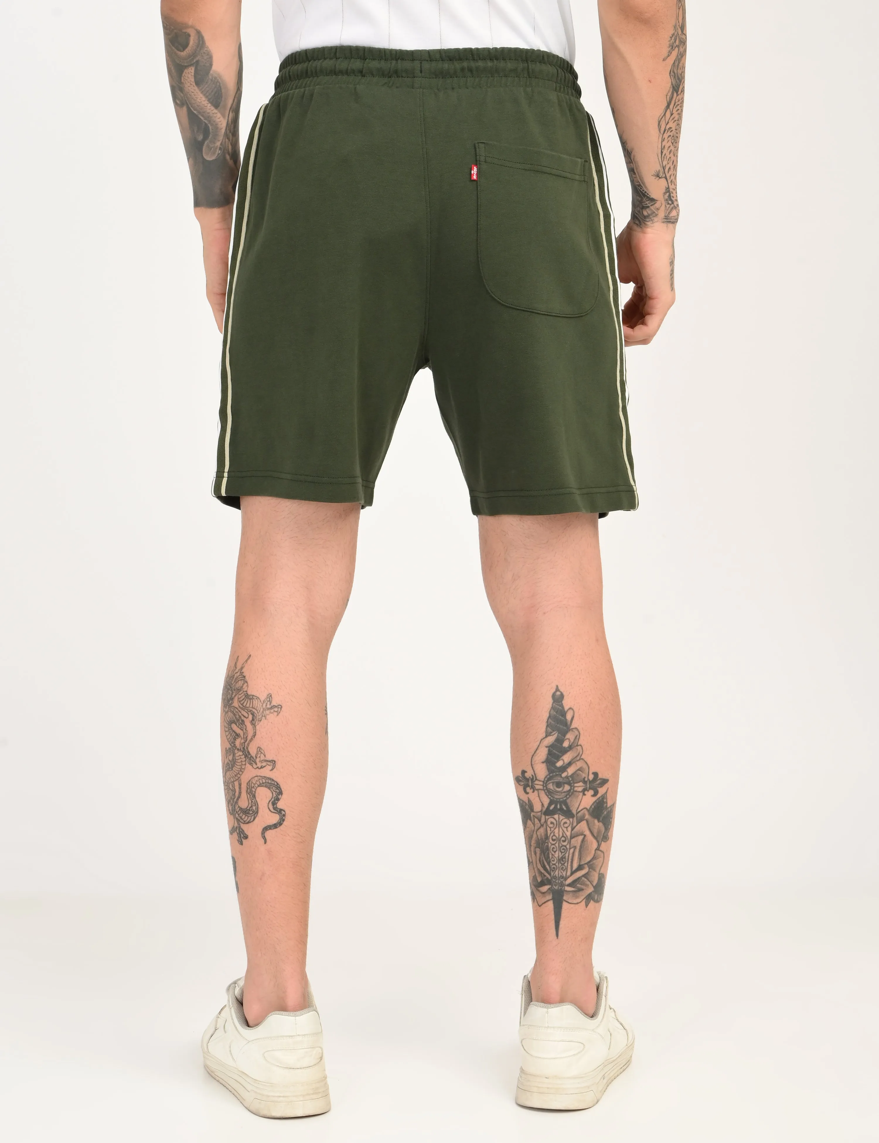 Men's Dark Green Regular Fit Shorts sunglasses