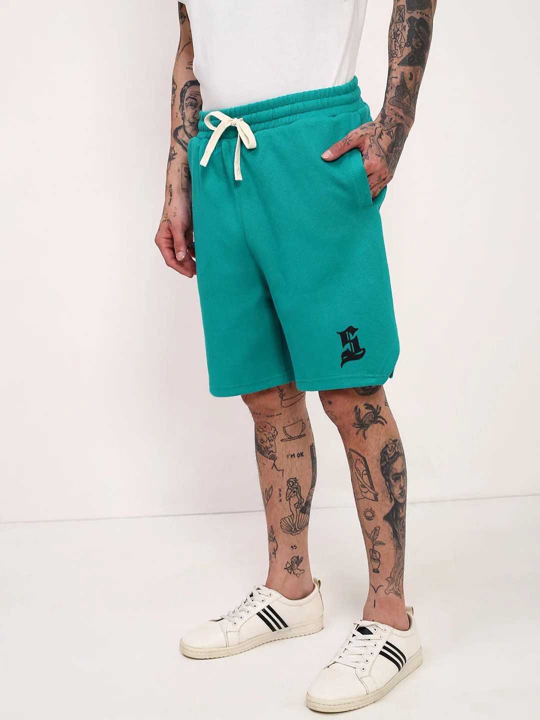 Freedom Flex Men's Green Solid Shorts