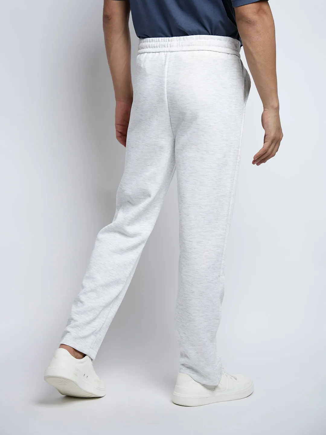 Supportive Fit Men's Grey Regular Fit Trousers