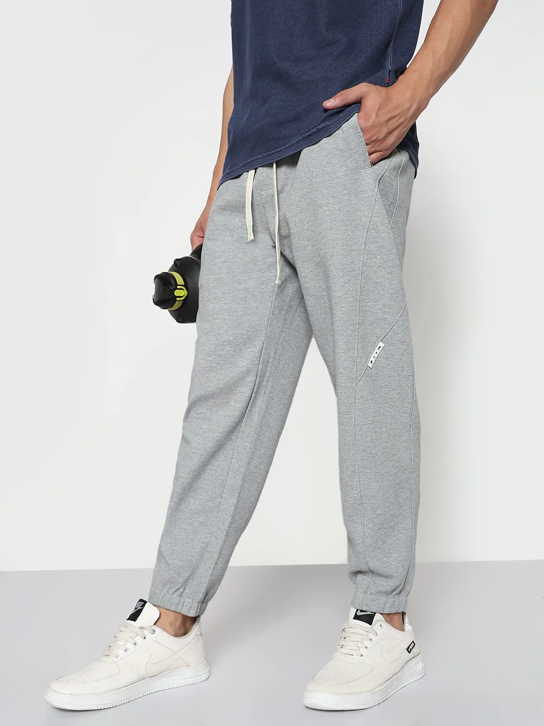Core Comfort Men's Grey Relaxed Fit Joggers