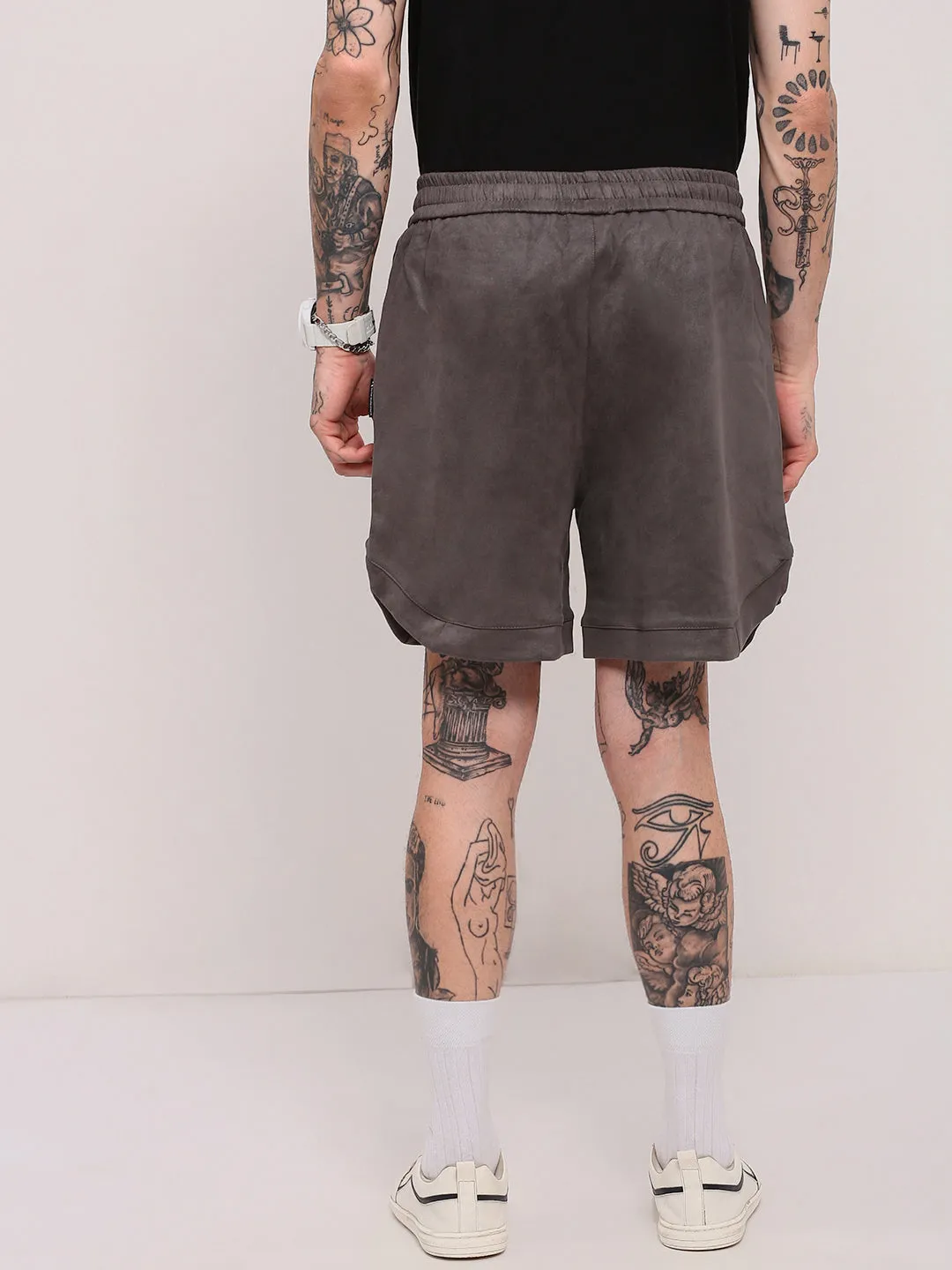 adventure apparel Men's Grey Relaxed Fit Shorts
