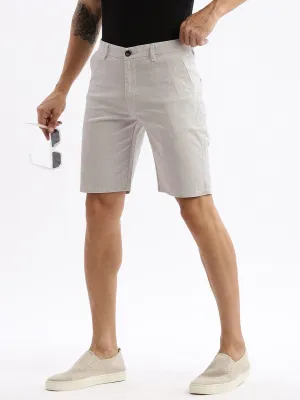 Everyday Basic Sport Wear Men's Grey Solid Cotton Shorts