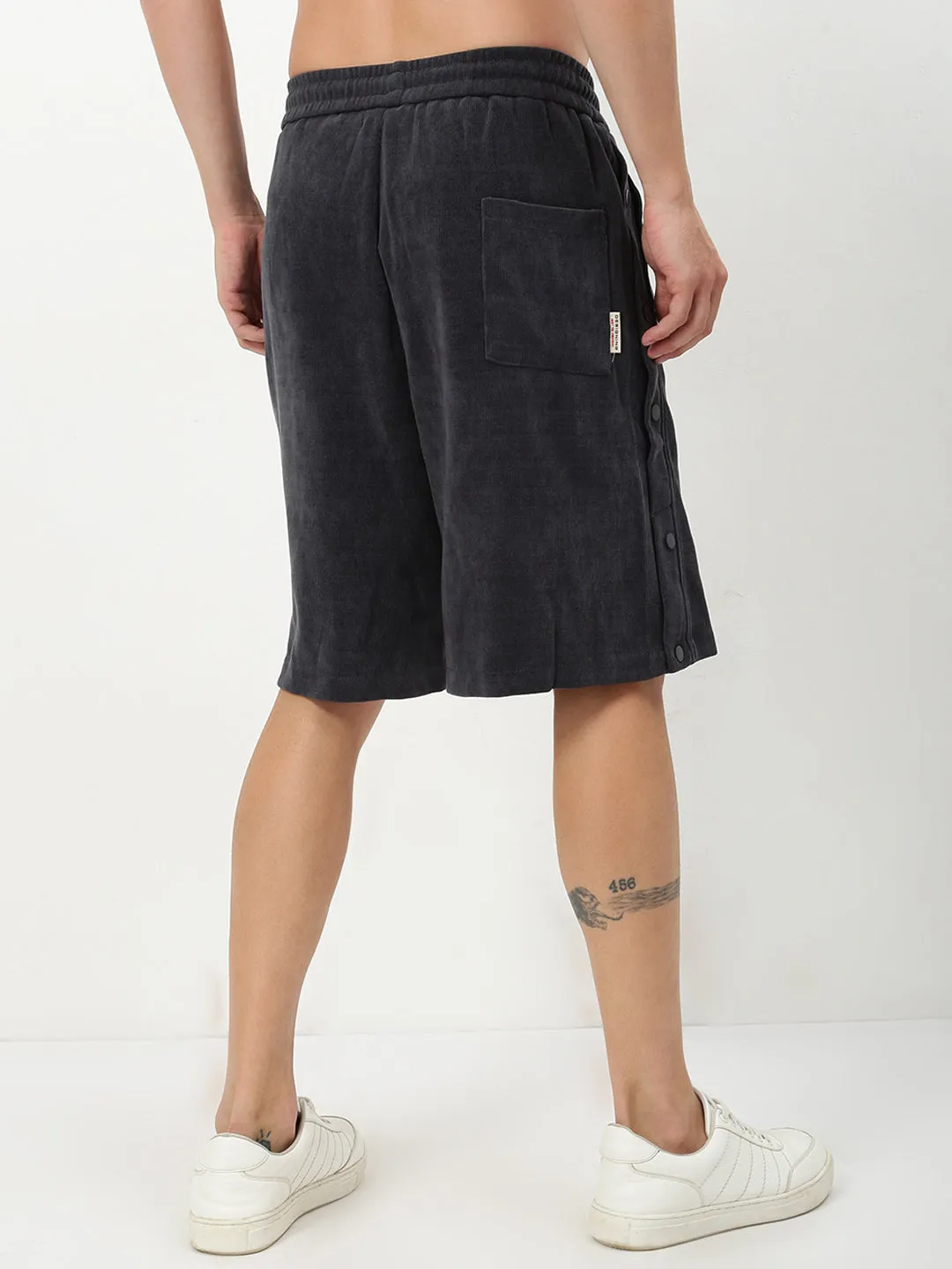 Men's Grey Solid Shorts education industry