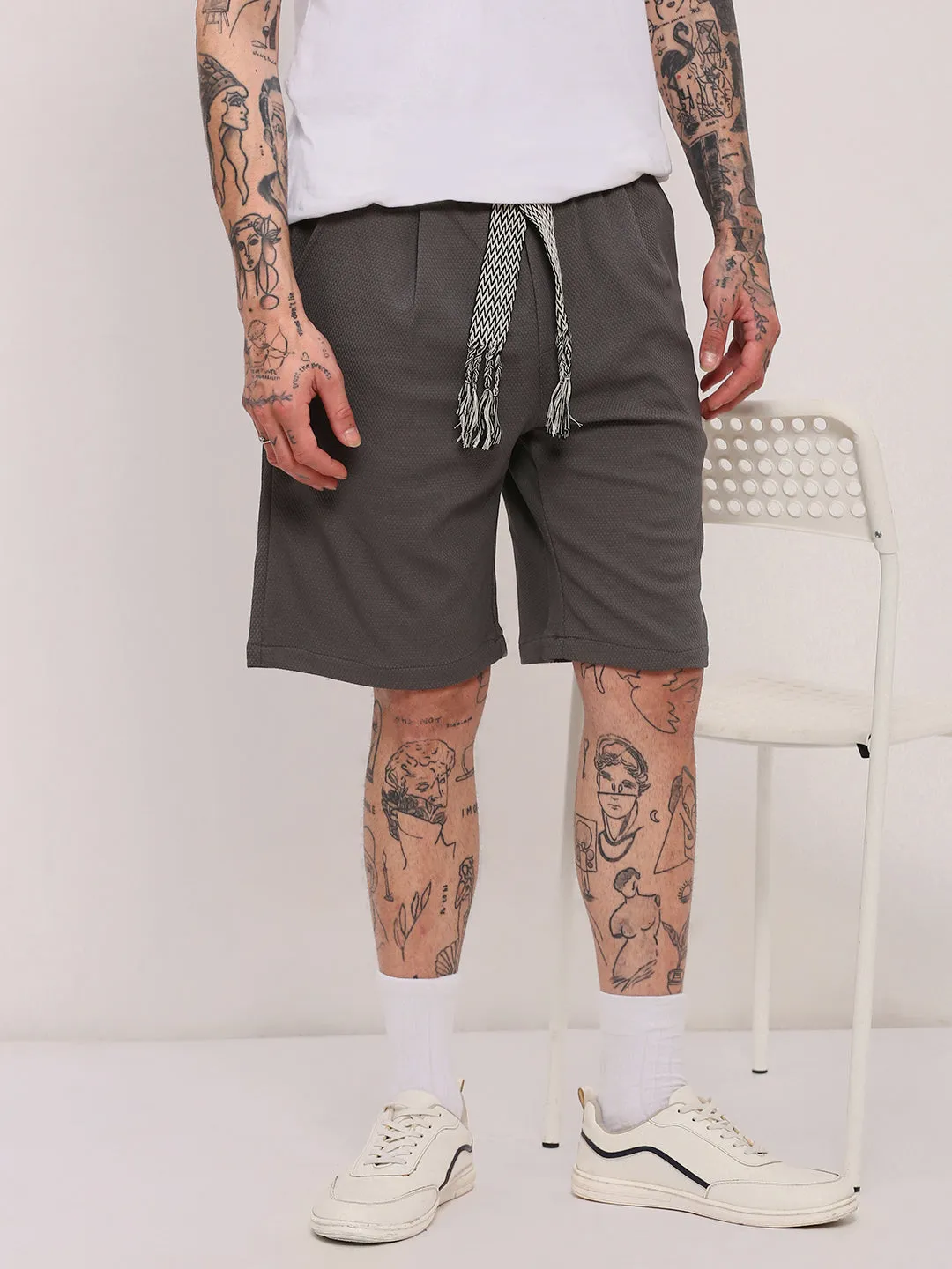 souvenir item Men's Grey Solid Shorts