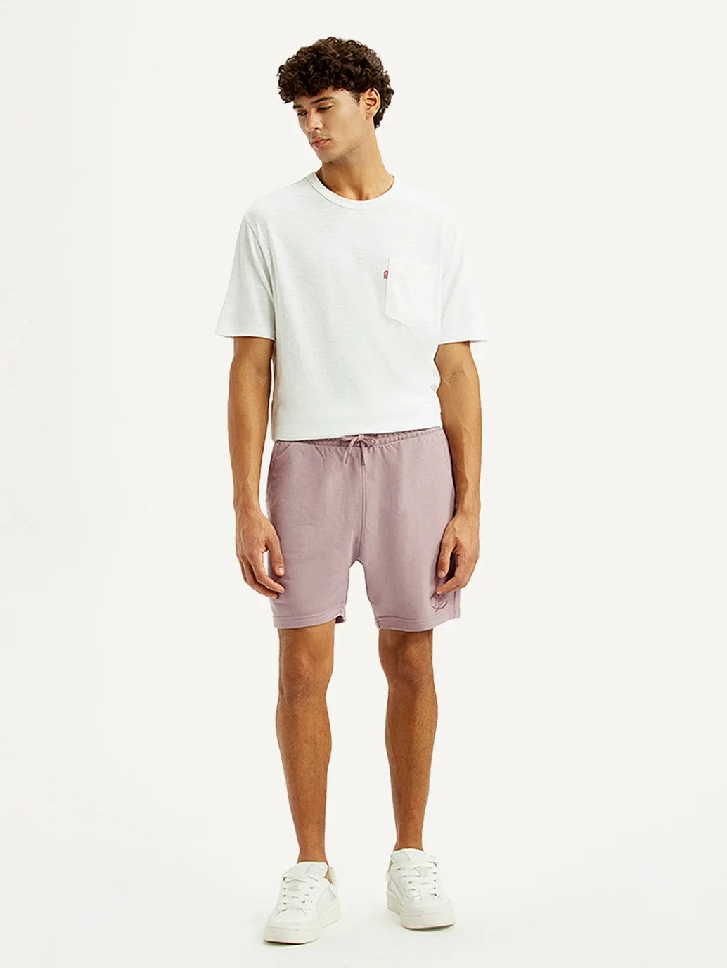 Roomy Fit Men's Light Pink Regular Fit Shorts
