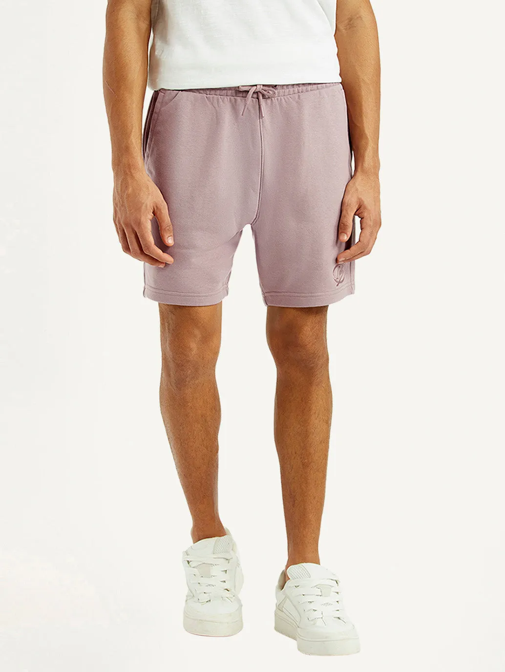spandex blend CompactPackable Men's Light Pink Regular Fit Shorts