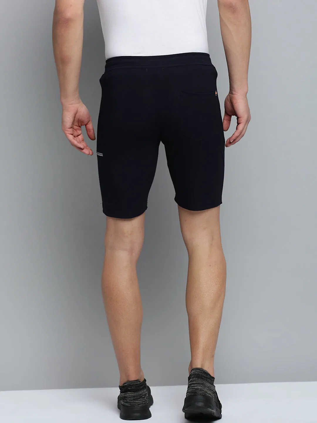 Quick Comfort Men's Navy Solid Sports Shorts