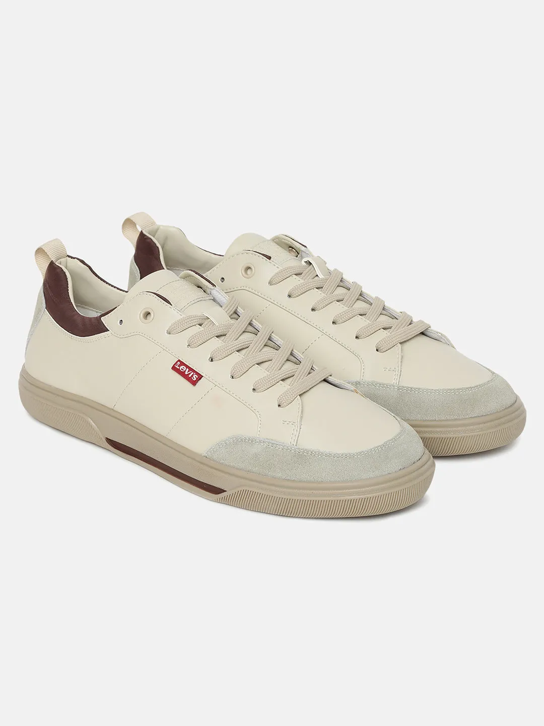 Classic Base Men's Off-White Solid Shoes