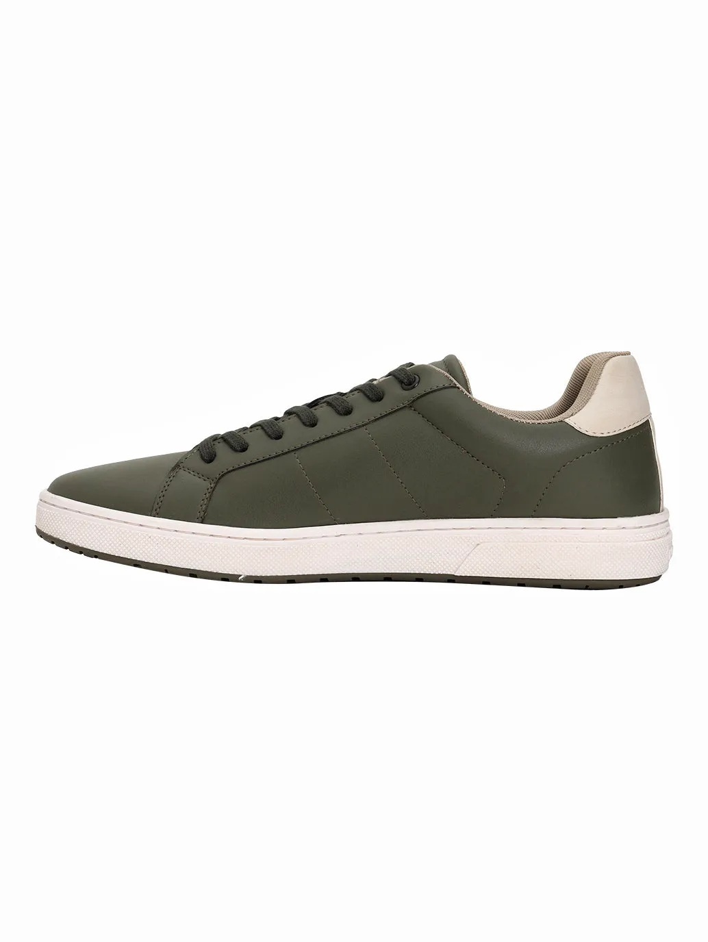 Men's Olive Colorblock Sneakers Flexibility Feature Fitness