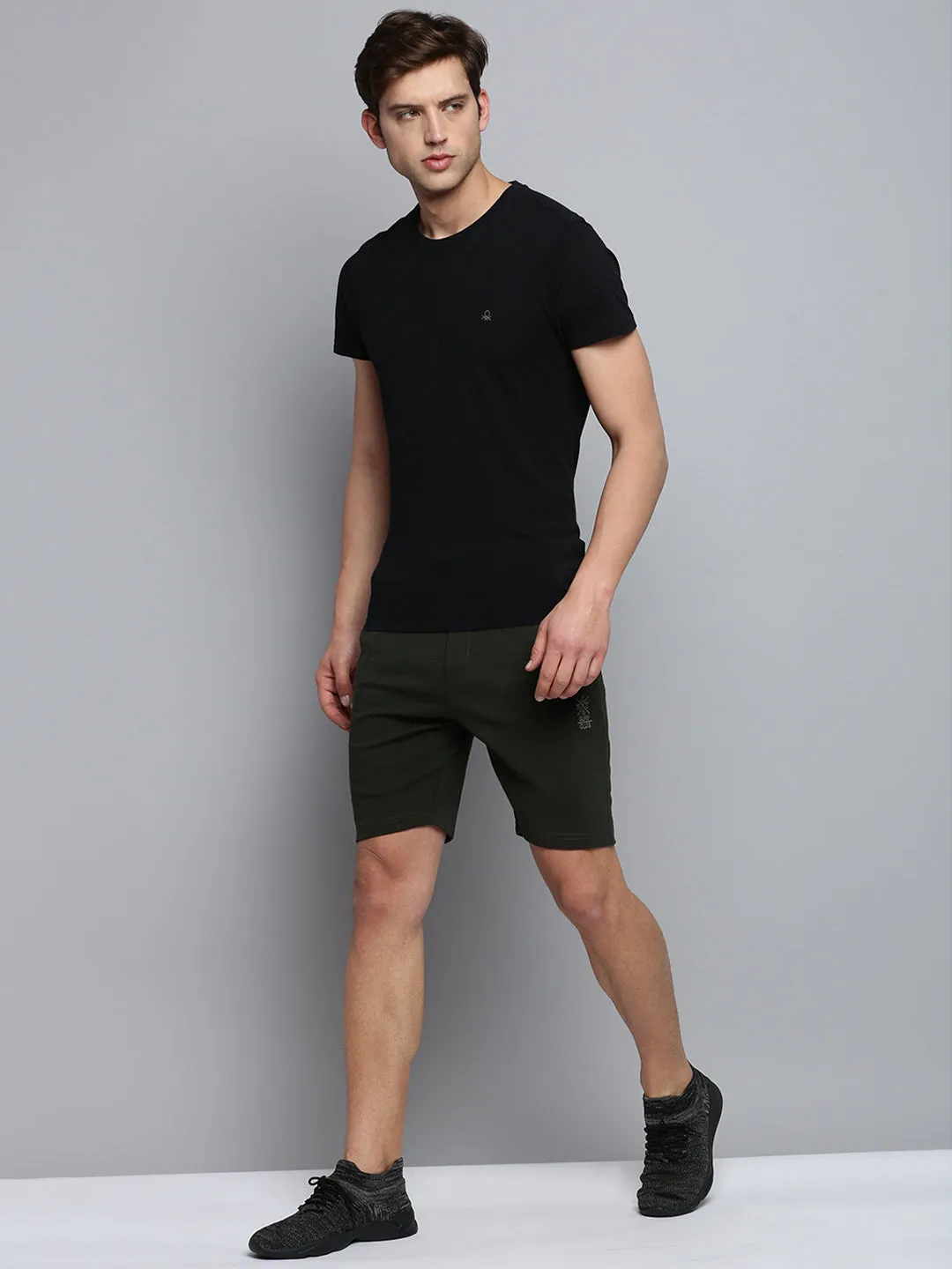 Cool Vibe Men's Olive Regular Fit Sports Shorts