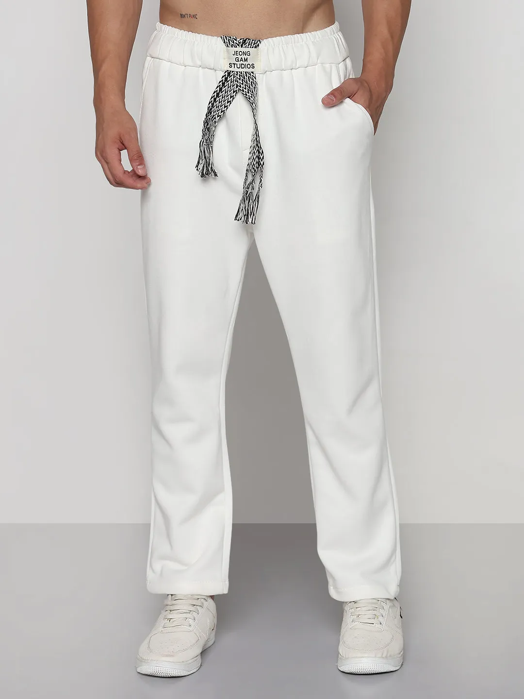 CompressionSupport SoftTouchFinish Men's White Relaxed Fit Trouser
