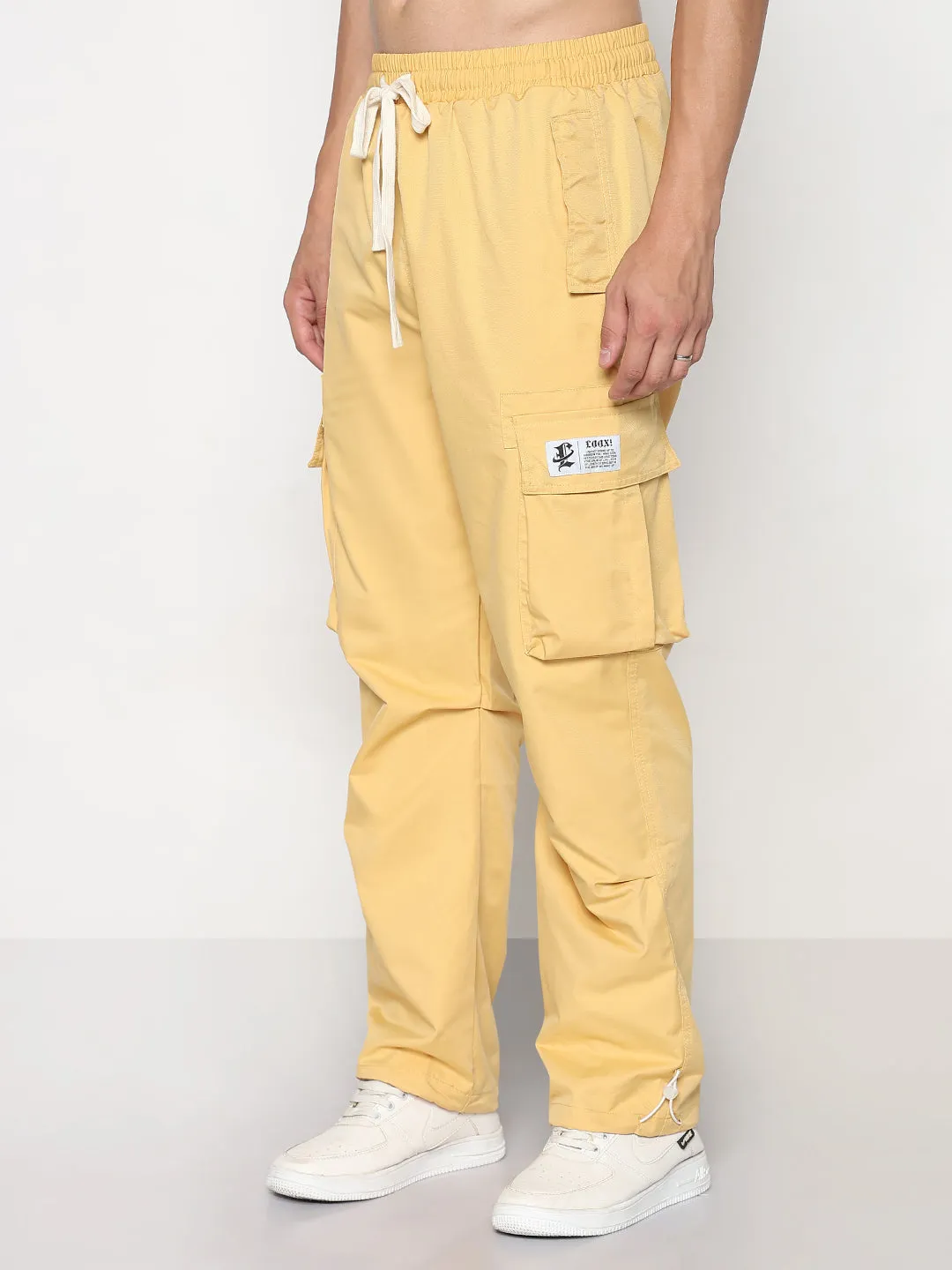 Ripstop Reinforcement Men's Yellow Straight Fit Cargos