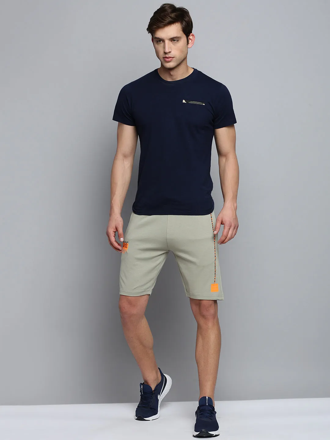 Men's Olive Regular Fit Sports Shorts jewelry Perfect Style