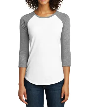 Relaxed fit style JustBlanks Women's Fitted 3/4 Sleeve Raglan Crew Neck T-Shirt