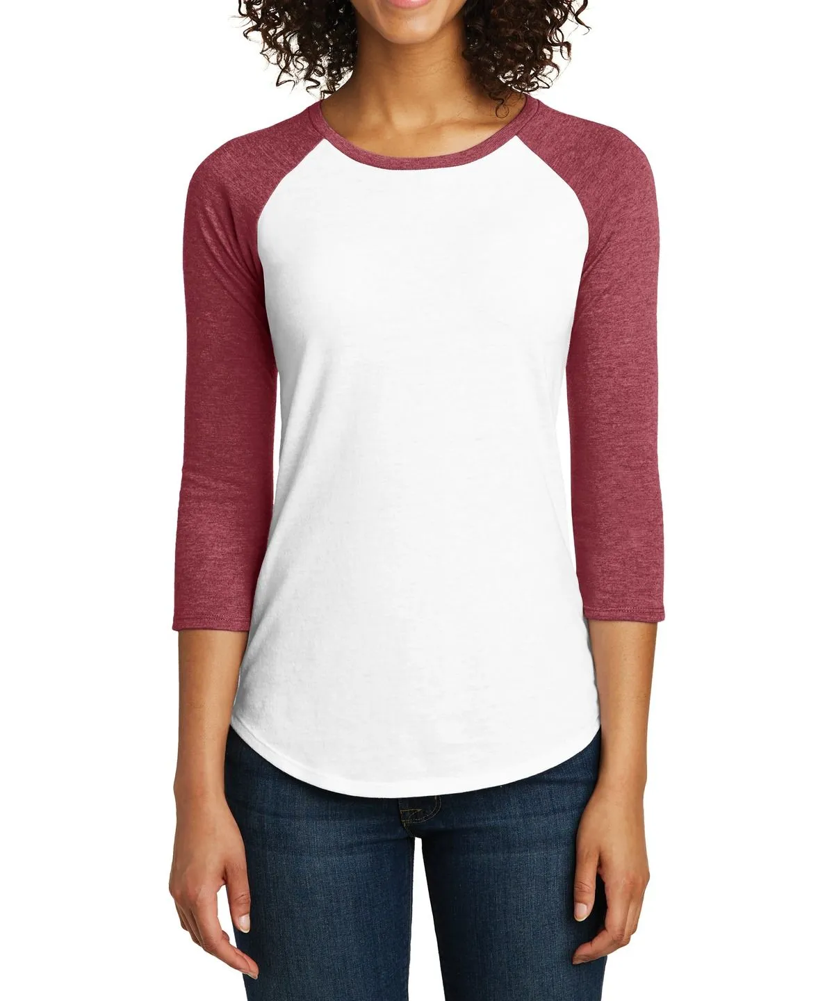 Fashionable Option Best Seller JustBlanks Women's Fitted 3/4 Sleeve Raglan Crew Neck T-Shirt