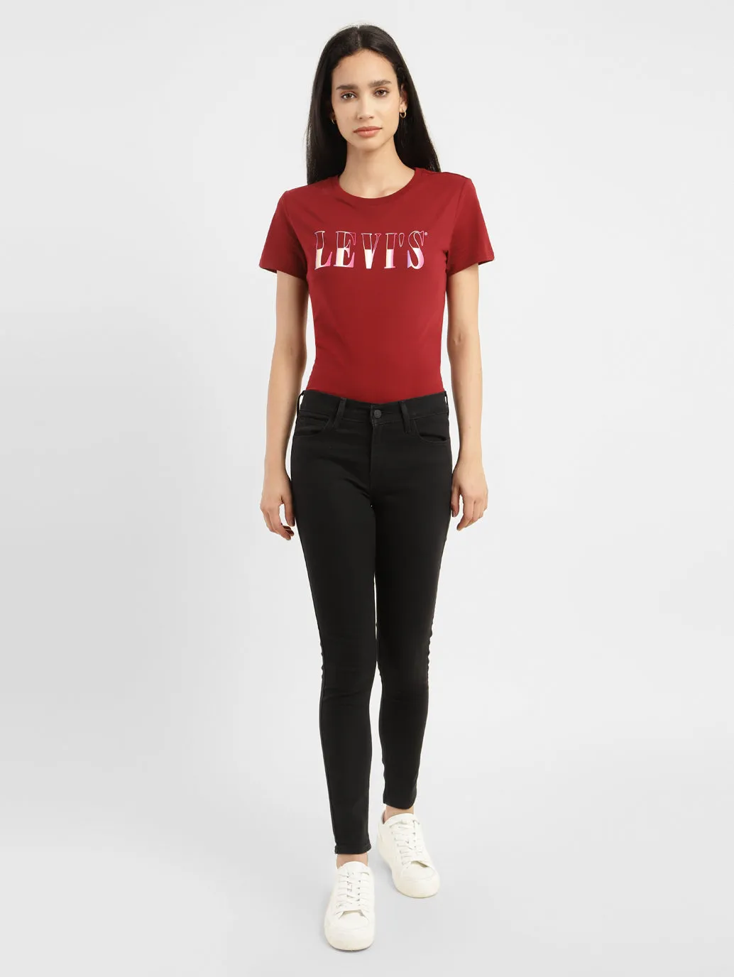 Work Meeting Trendy Modern Minimalist Holiday Vibes High Quality Women's 710 Black Skinny Fit Mid Rise Jeans