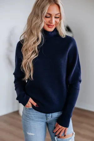Gretchen Dolman Sweater - Navy Work Day