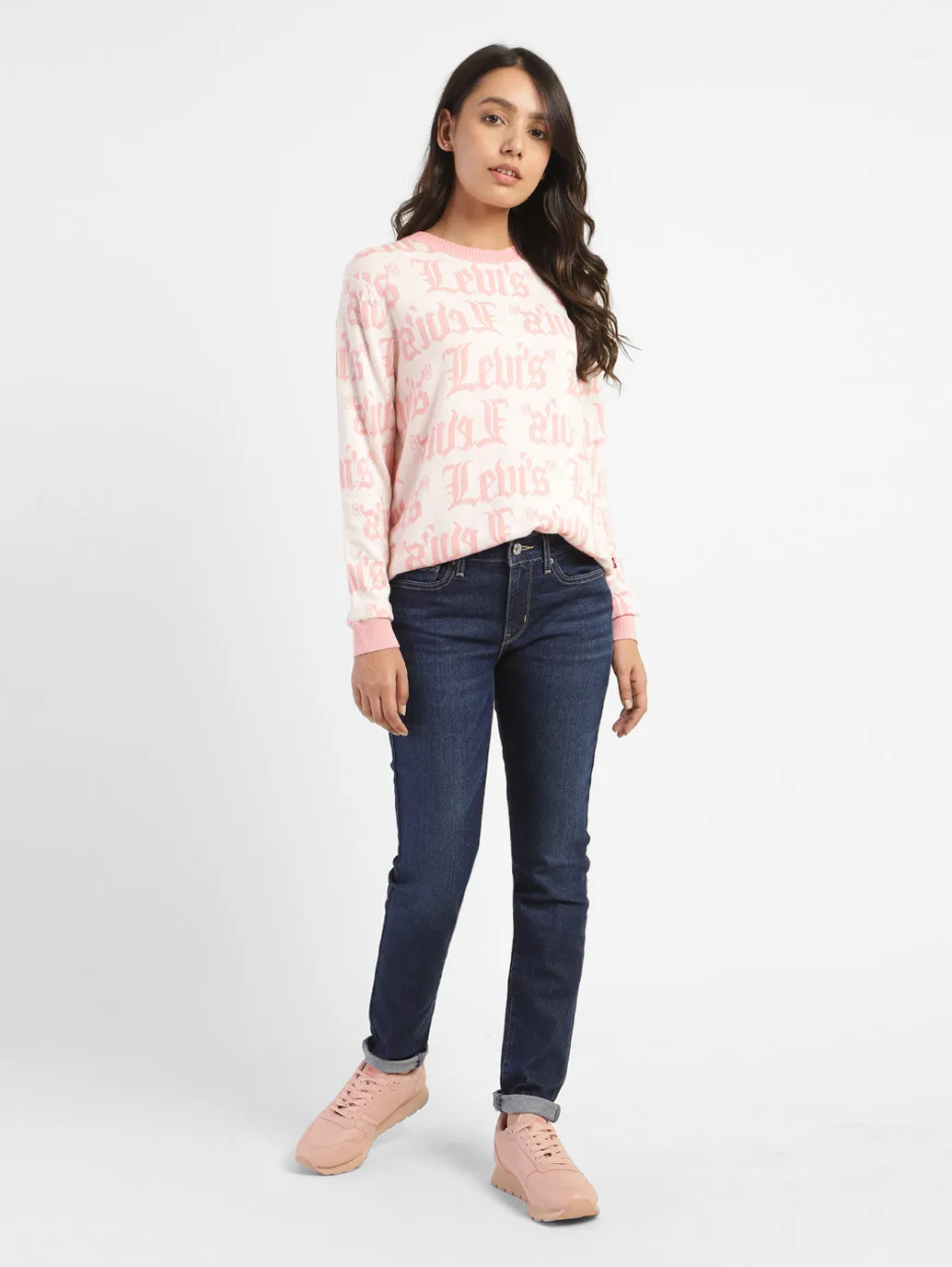 Minimal Fit Women's 711 Blue Skinny Fit Mid Rise Jeans