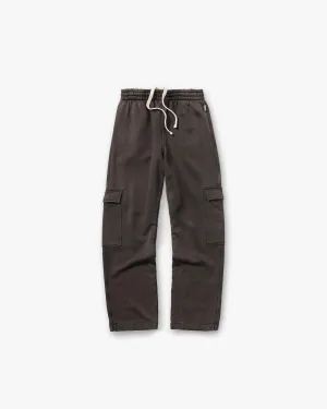 Initial Cargo Sweatpants - Coffee Quick Dry Fabric