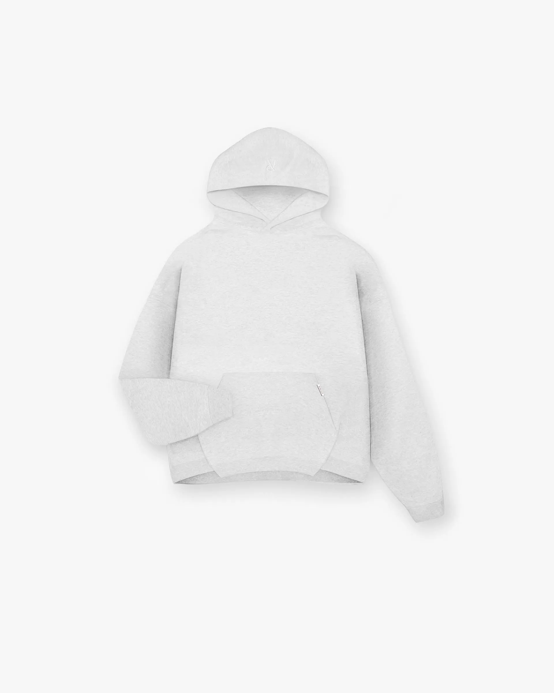 Initial Boxy Hoodie - Ice Grey Marl product shiny accents appeal