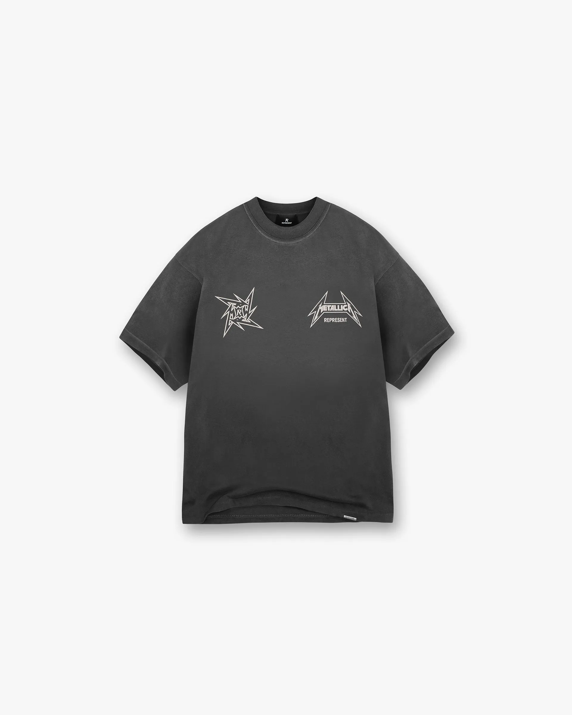 Represent X Metallica Local Crew T-Shirt - Stained Black Urban Trend