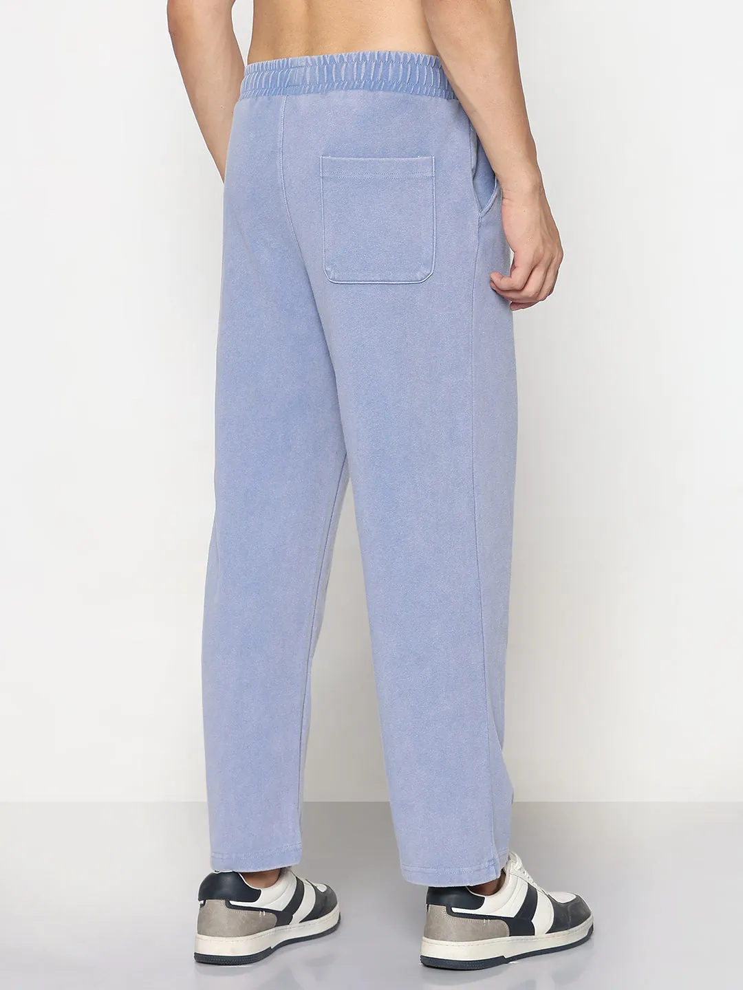 Ultimate Comfort Men's Blue Relaxed Fit Trouser