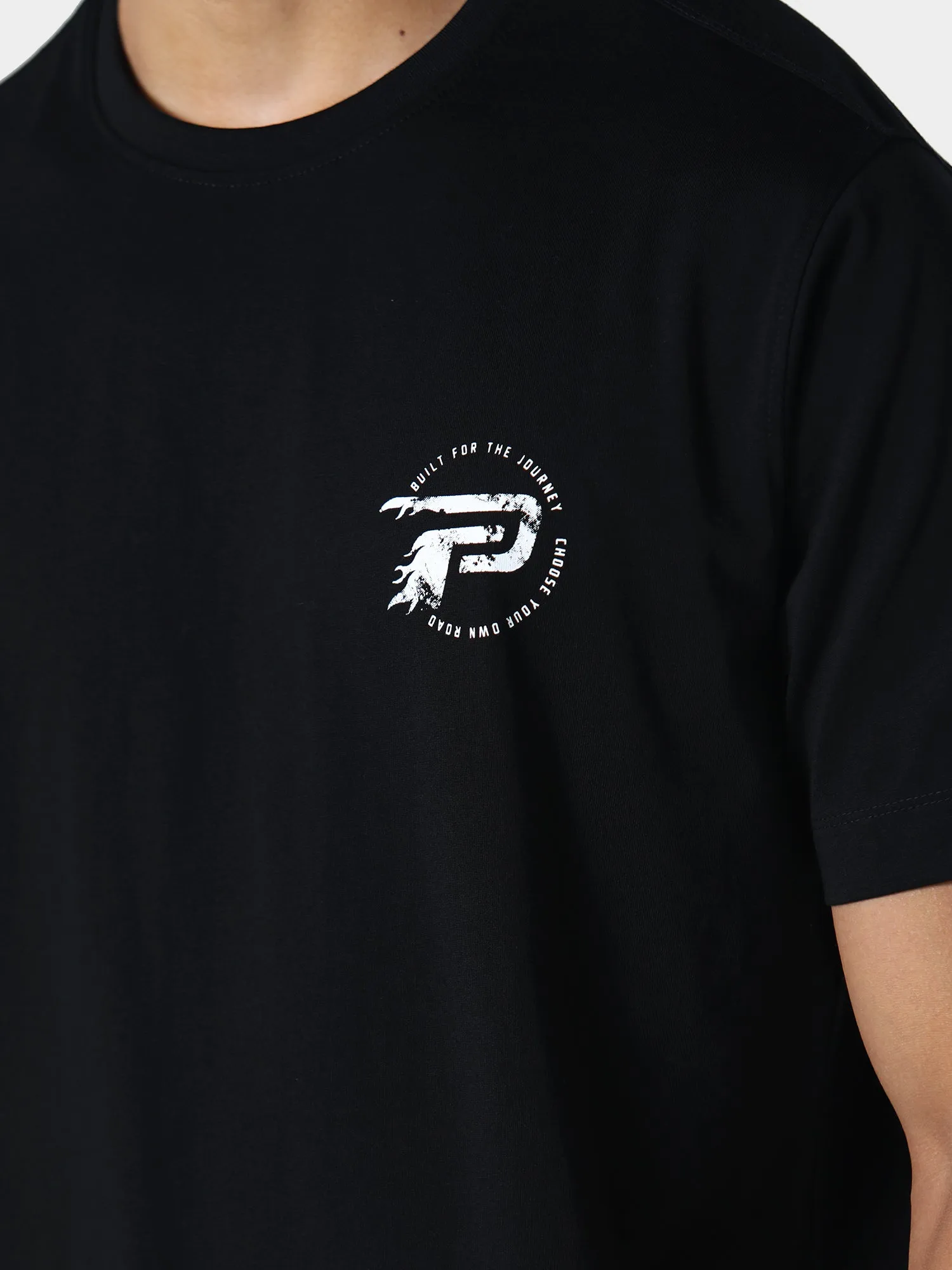 Relaxed Vibes Layering Options Moxhill Black T-Shirt