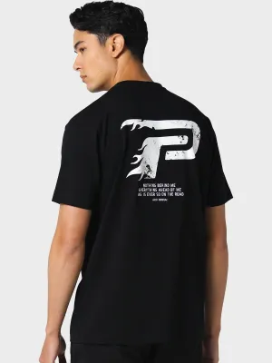 Moxhill Black T-Shirt Perfect For Relaxing Breathable Performance Wear