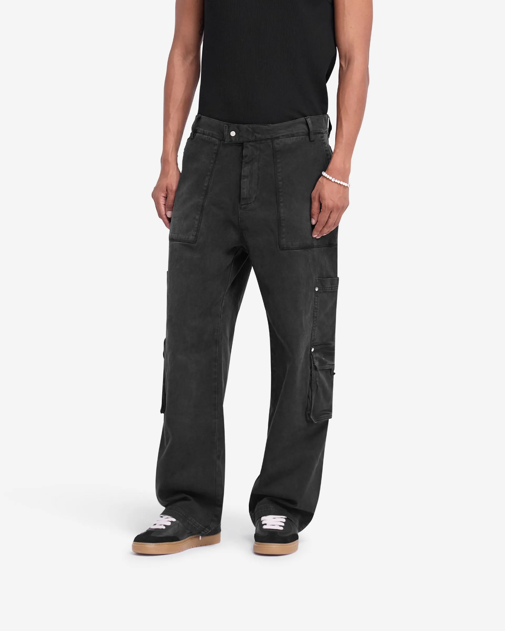 Reinforced Knees Workshop Pant - Washed Black