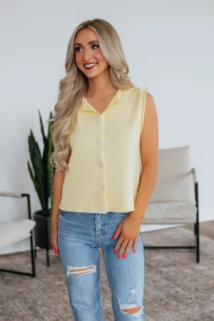 Neena Sweater Vest - Daisy Hooded Knit Variation Microfiber Blend