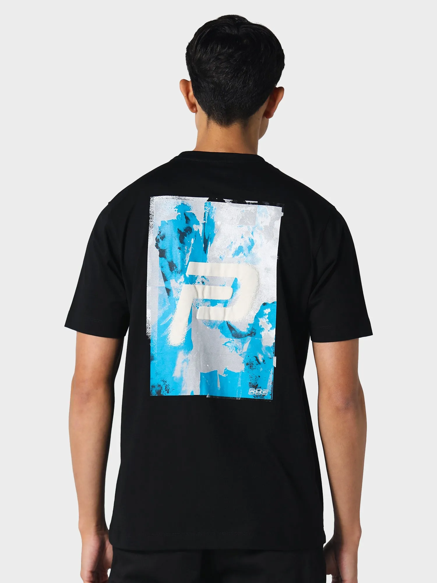 All-Season Wear Quick Dry Fabric Asiratti Black T-Shirt