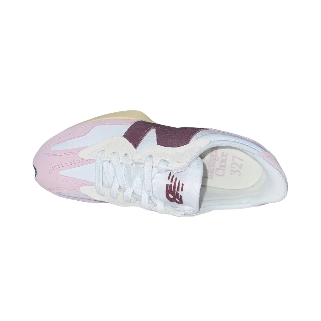 NEW BALANCE U327WPKB 327 MN'S (Medium) Pink/Purple Suede & Mesh Lifestyle Shoes Wind Safe