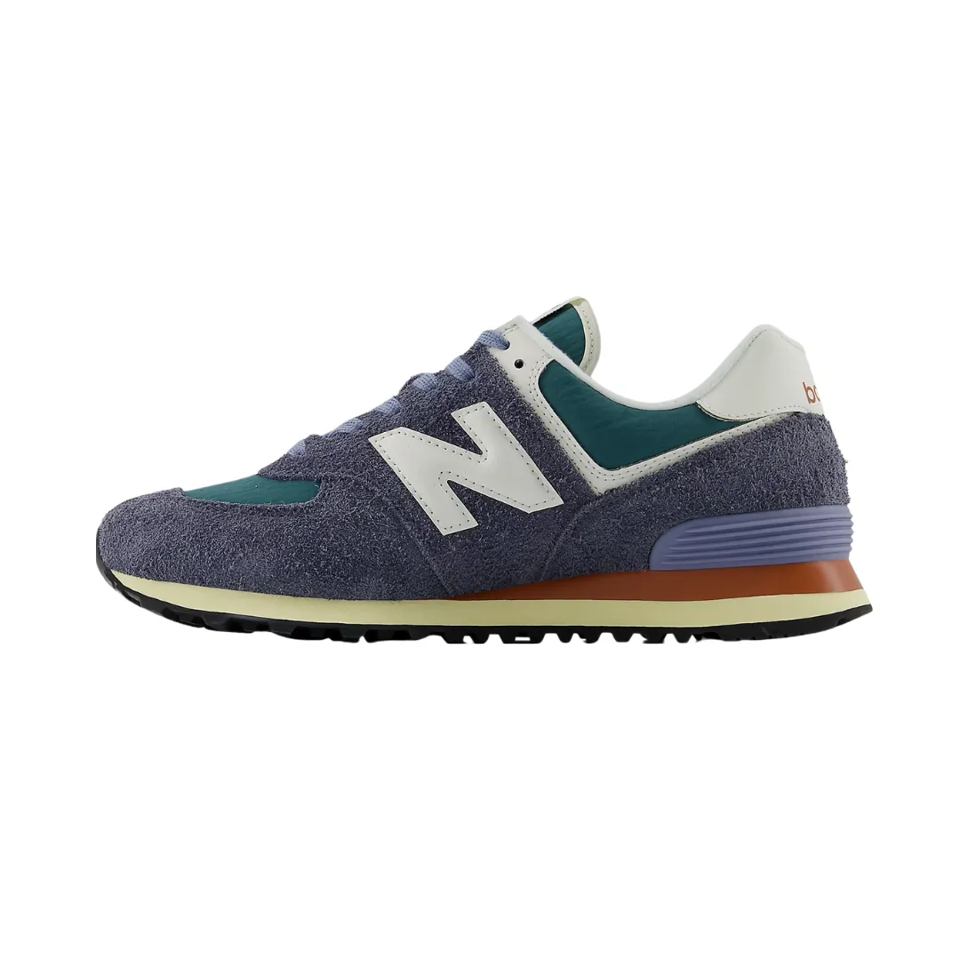 NEW BALANCE U574WBG 574 MN'S (Medium) Dark Artic Grey/Sea Salt Suede & Mesh Lifestyle Shoes London Cool