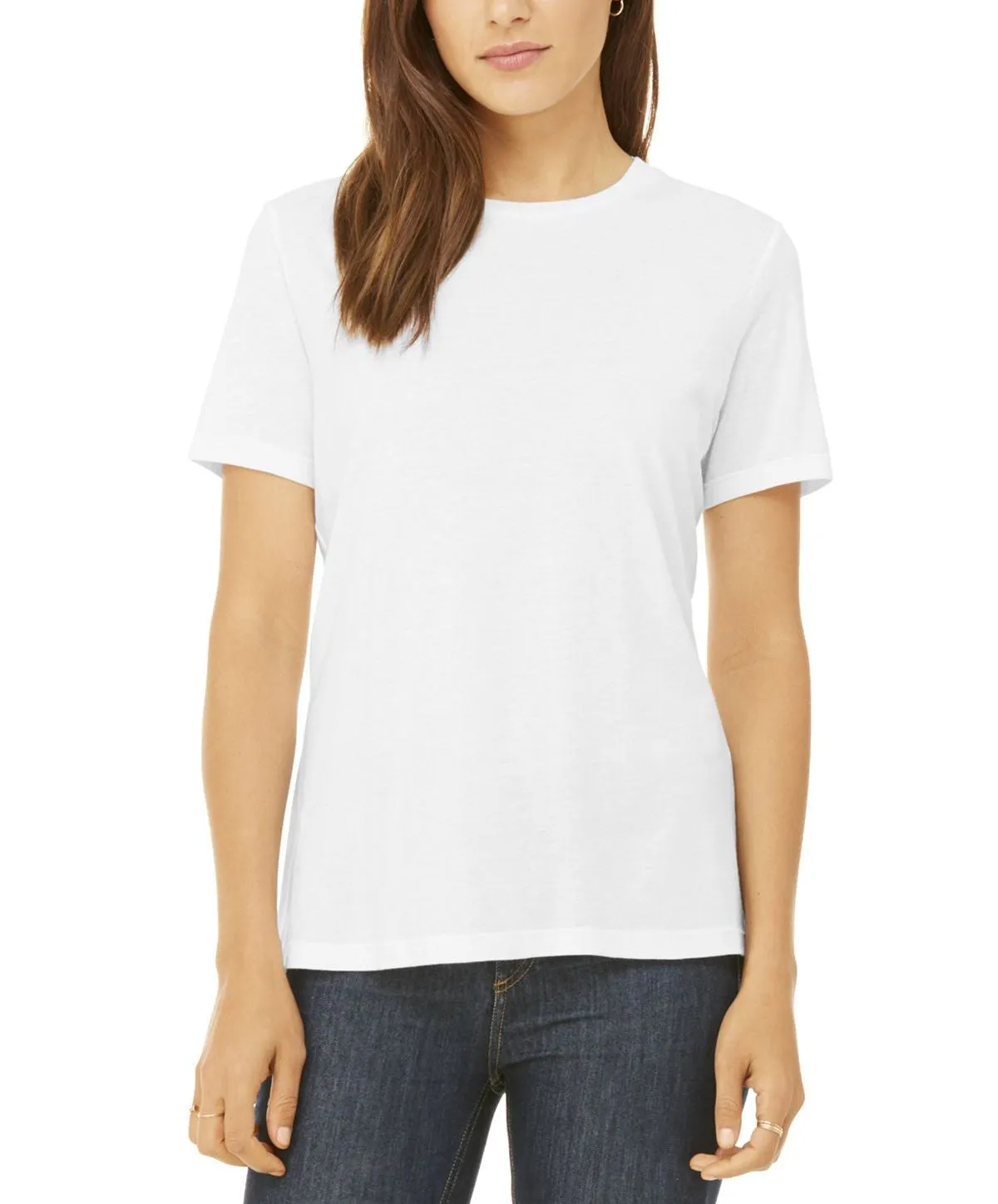 JustBlanks Ladies Relaxed Fit Crew Neck Short Sleeve Cotton T-Shirt Street Style Trend Fit For All