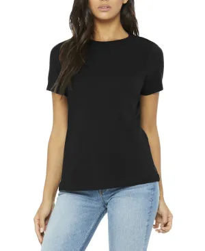 JustBlanks Ladies Relaxed Fit Crew Neck Short Sleeve Cotton T-Shirt Low Impact Manufacturing