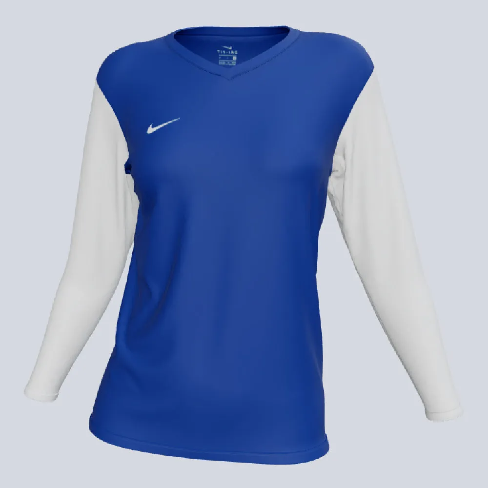 NIKE Women's Dri-Fit LS Tiempo Premier II Jersey Low Bulk Texture
