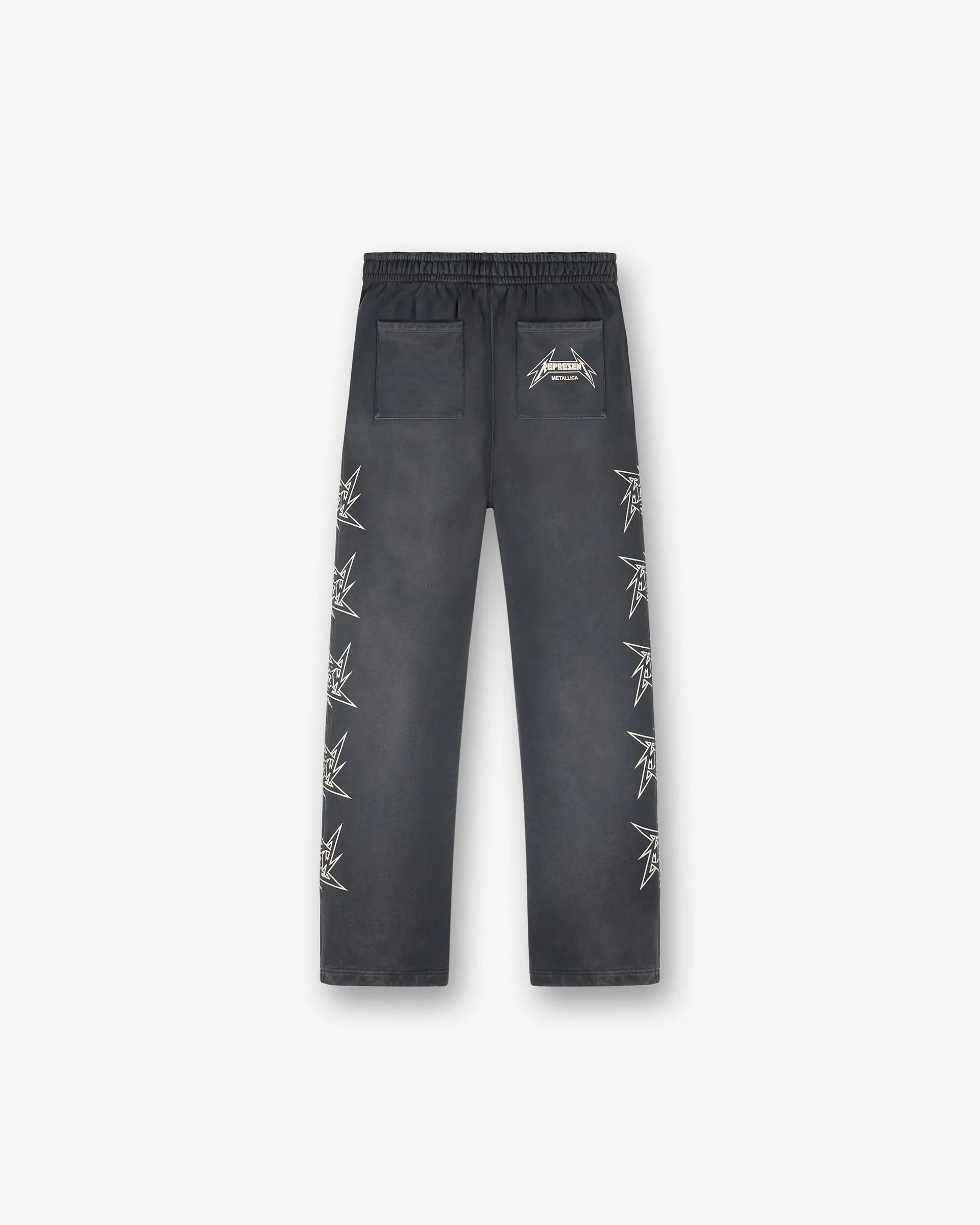 Seamless Waist Technology Represent X Metallica Local Crew Sweatpant - Stained Black