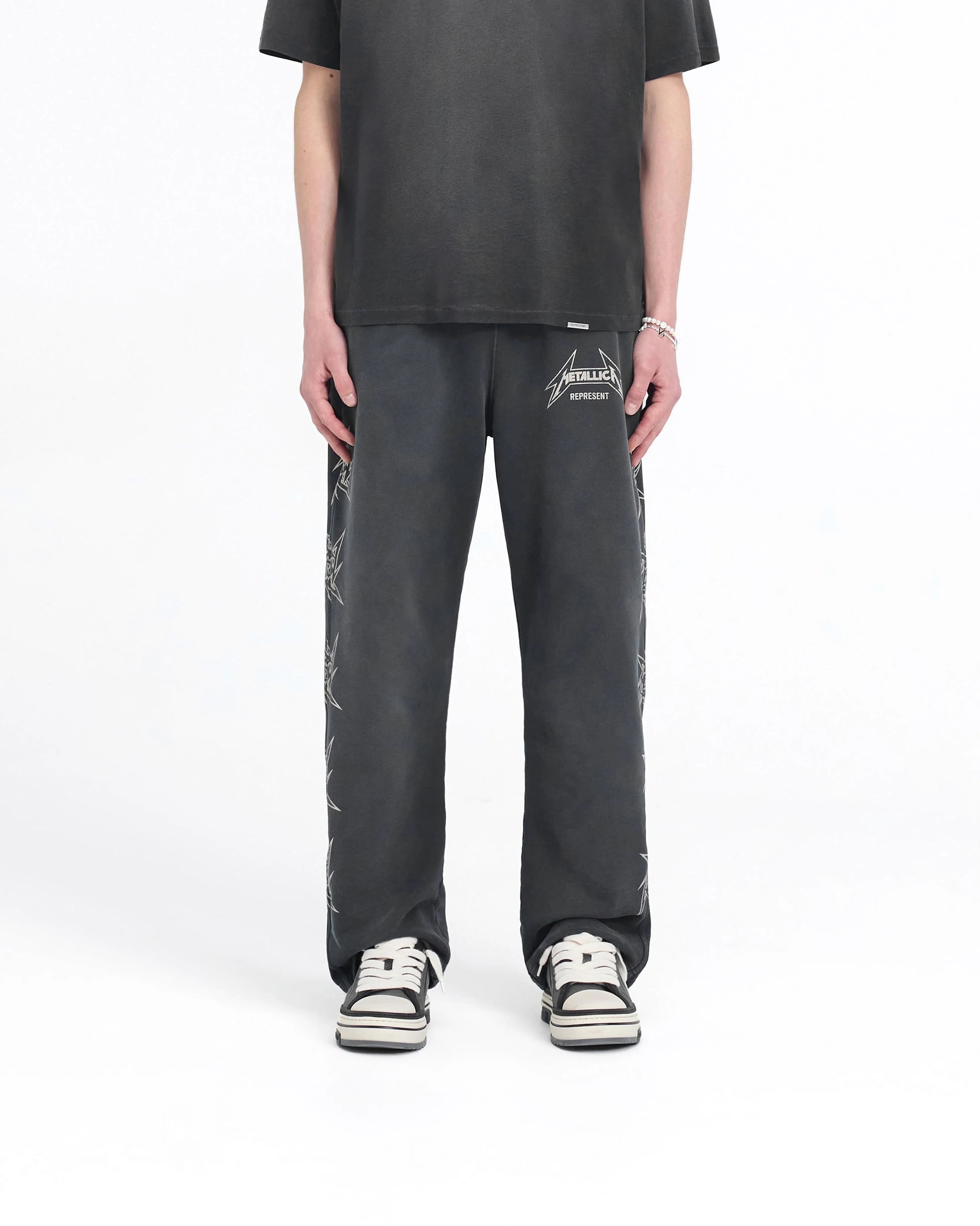 SecureClosureSystem Represent X Metallica Local Crew Sweatpant - Stained Black