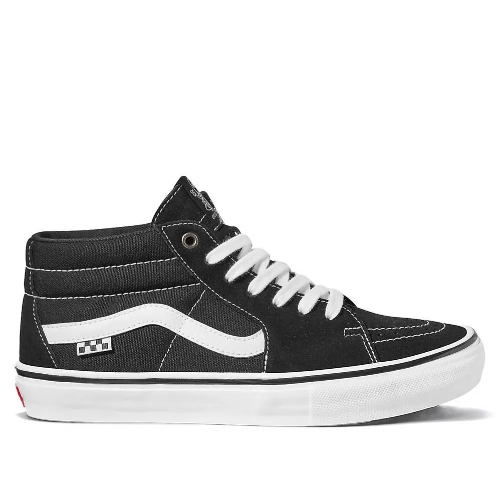 Toe Space Vans Skate Grosso Mid - Black/White