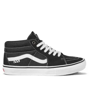 Ultra Pace Flower Step Vans Skate Grosso Mid - Black/White