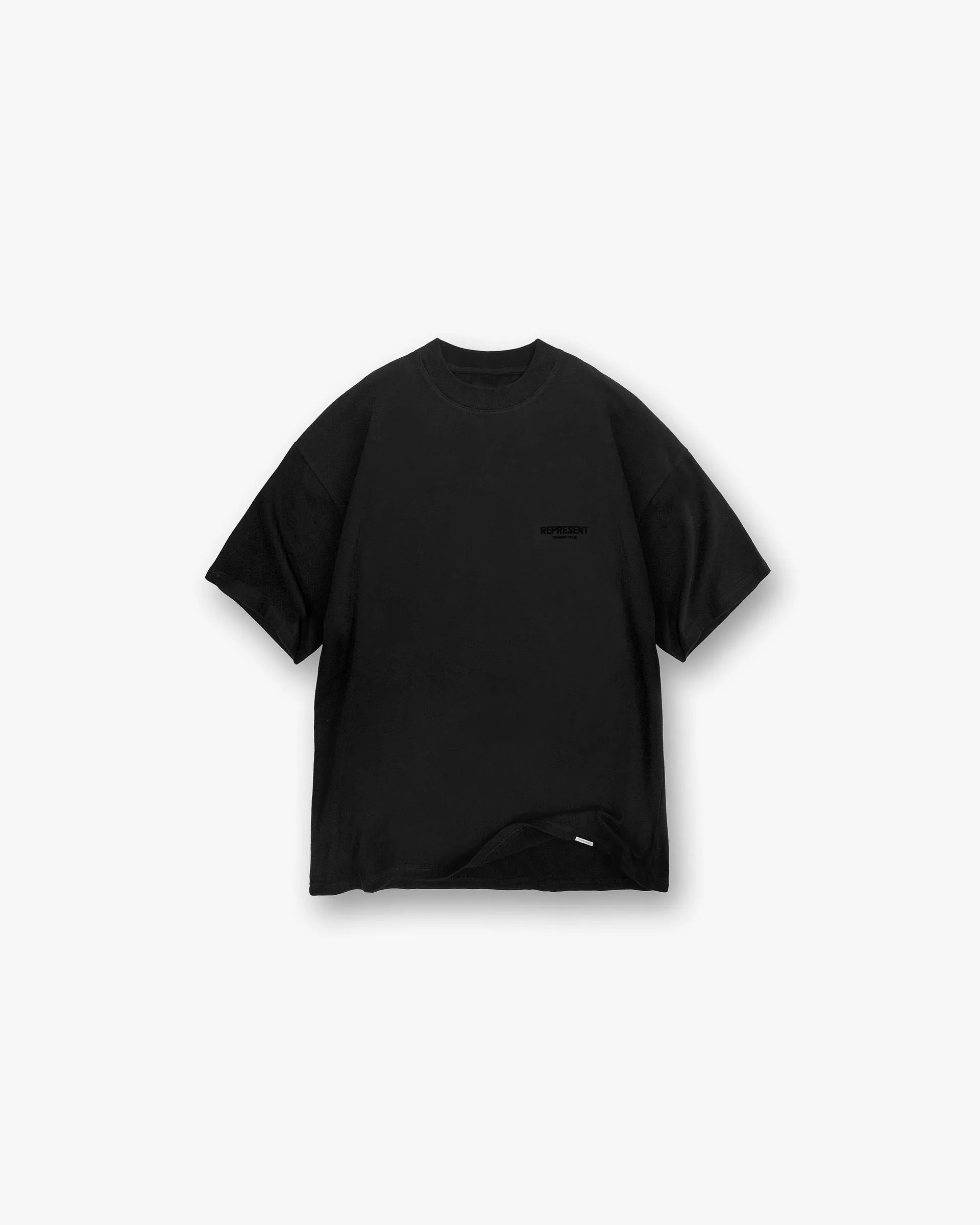 Cool Vibes Represent Owners Club Flocked T-Shirt - Black