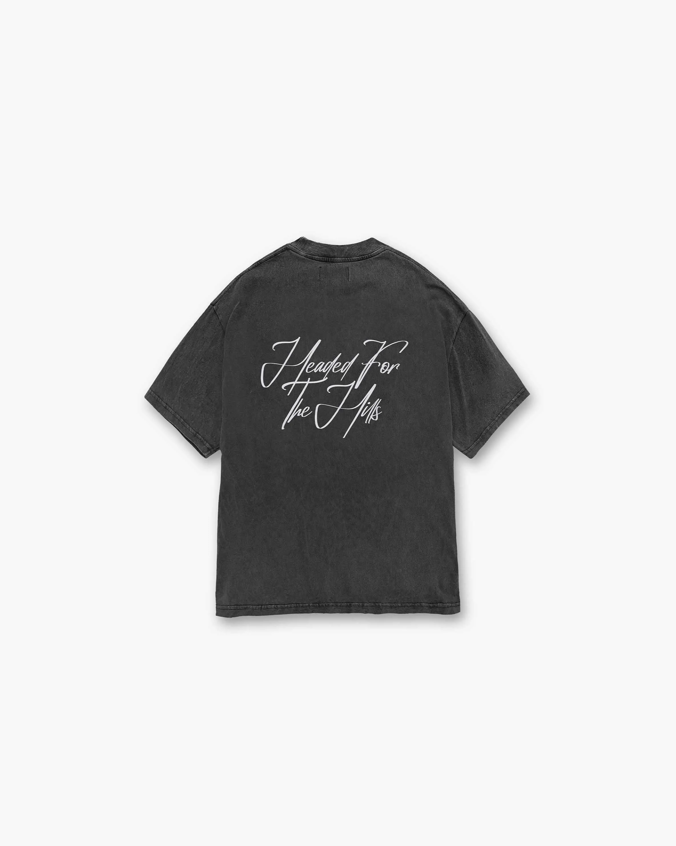 The Hills T-Shirt - Vintage Grey Comfy and Versatile contrast