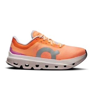 breathable mesh performance high - arched running shoes On Running Cloudflow 5 Tangerine Silver (Women'S)